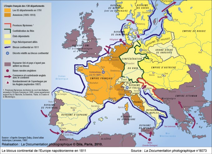 carte europe avant congrès vienne